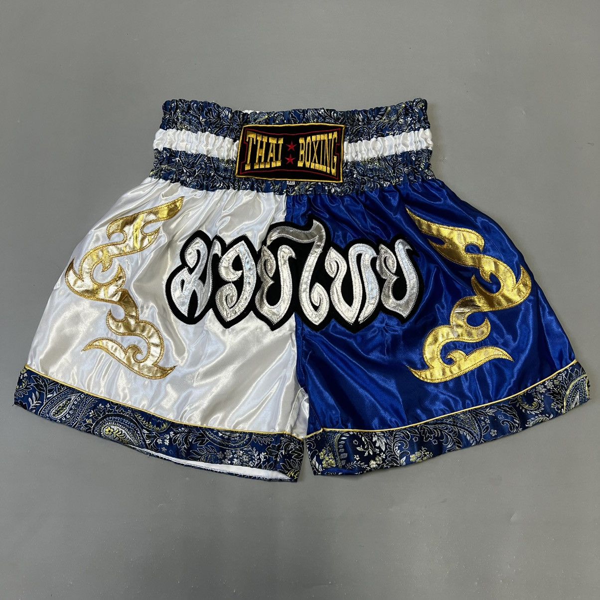 Japanese Brand × Vintage Vintage Muay Thai Boxing Shorts Size US 34 / EU 50 - 1 Thumbnail
