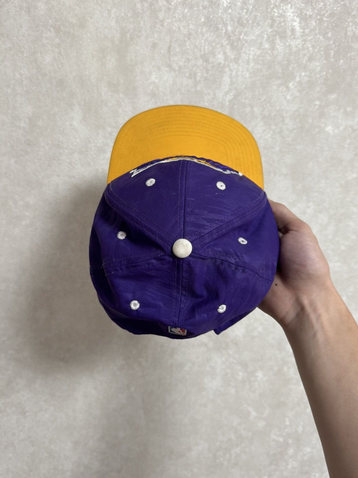 Adidas 🏀Vintage Adidas NBA Los Angeles Lakers cap hat basketball Size ONE SIZE - 7 Thumbnail