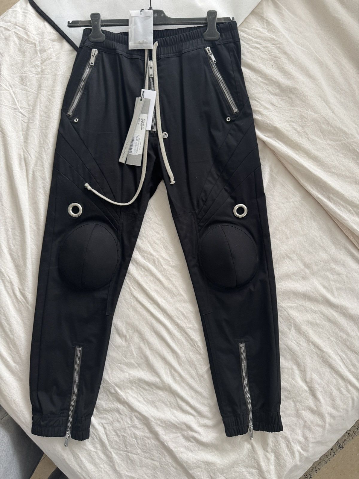 Rick Owens Rick Owens SS22 Fogachine Cotton Biker Joggers Size US 32 / EU 48 - 4 Thumbnail