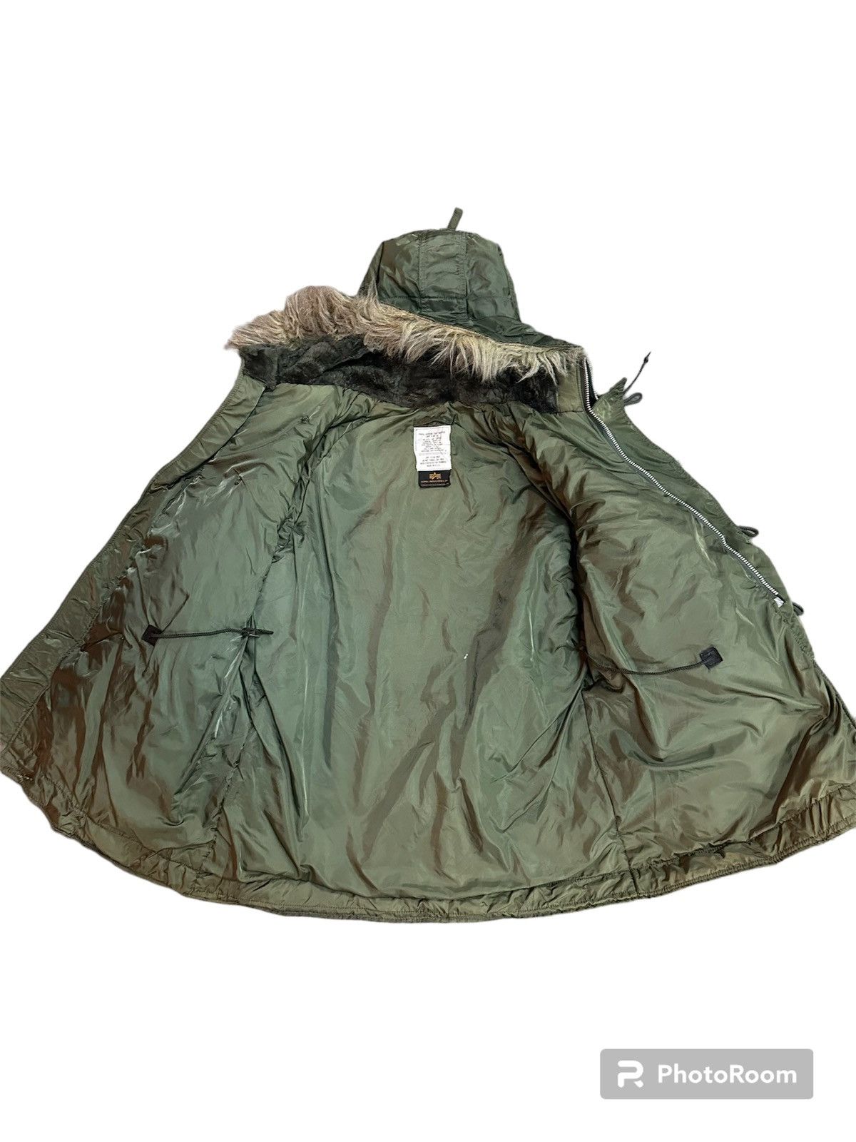 Alpha Industries × Vintage Alpha industries parka N-3B sunfaded Size US XL / EU 56 / 4 - 4 Thumbnail
