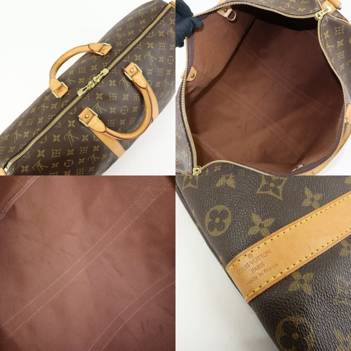 Louis Vuitton Louis Vuitton Monogram Keepall Bandouliere 50 Duffle Bag Size ONE SIZE - 7 Thumbnail