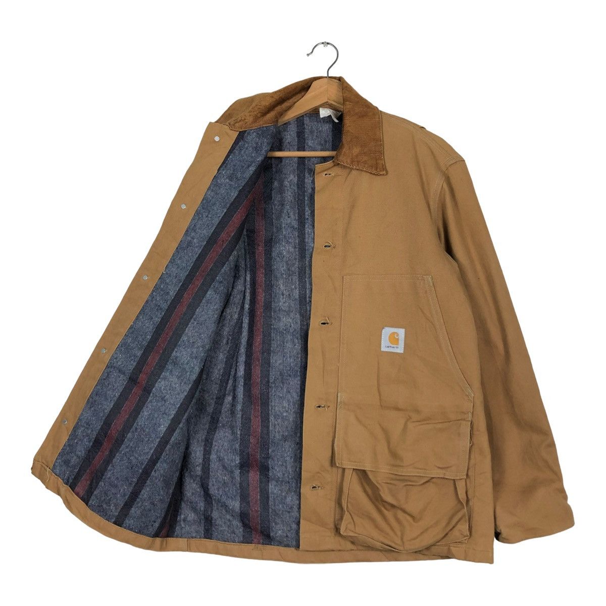 Carhartt 🔥VINTAGE CHORE WORK JACKET CARHARTT CB256 BLANKET LINING Size US M / EU 48-50 / 2 - 1 Thumbnail