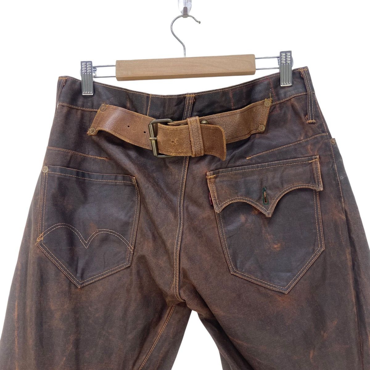 Levi's Vintage Levi’s Made in Italy Buckle Back Pants Size US 29 - 4 Thumbnail