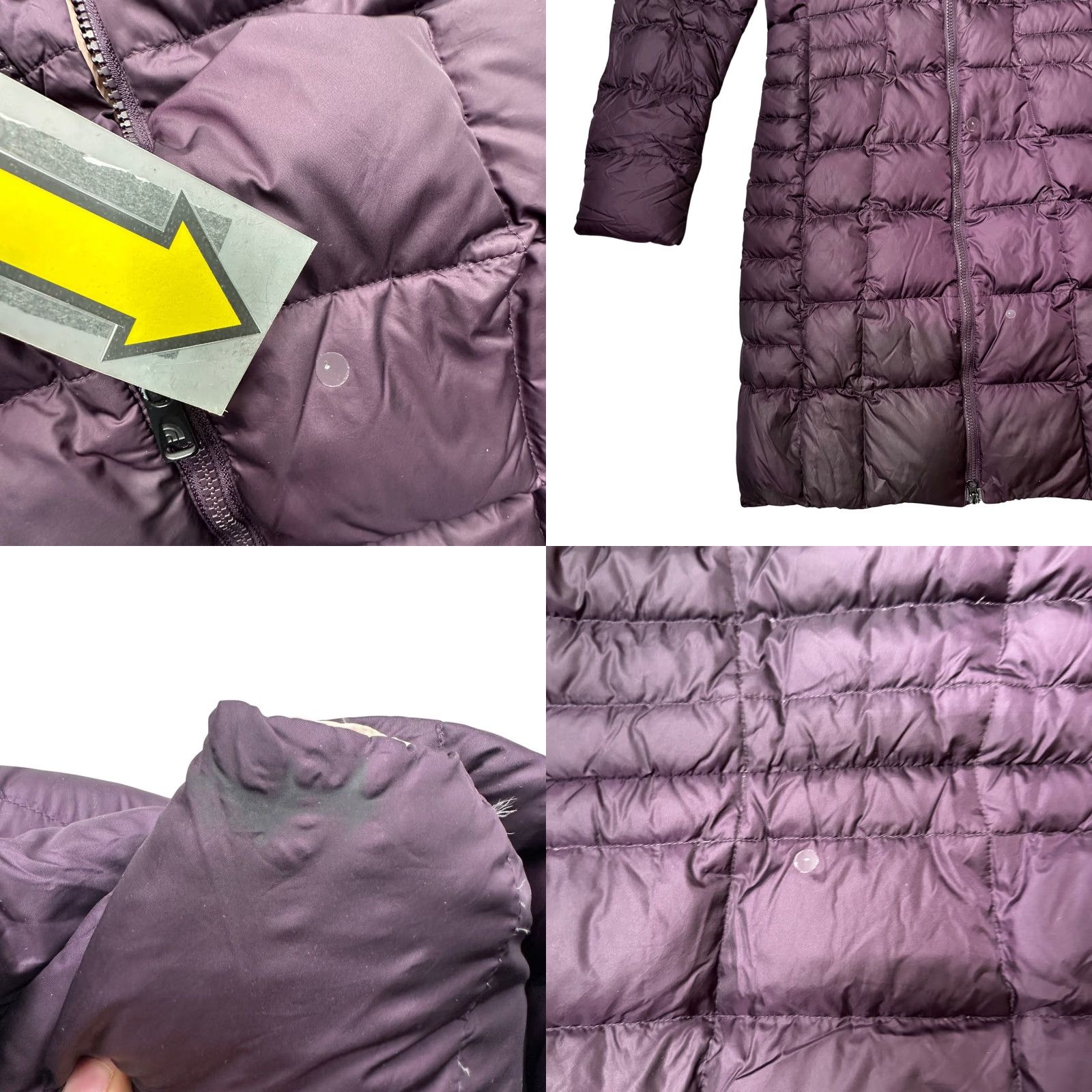 The North Face VINTAGE The North Face Metropolis Parka Quilted 550 Down Puffer Coat Women S Purple Small Parka Womens Down Puffer Coat Size S / US 4 / IT 40 - 8 Thumbnail