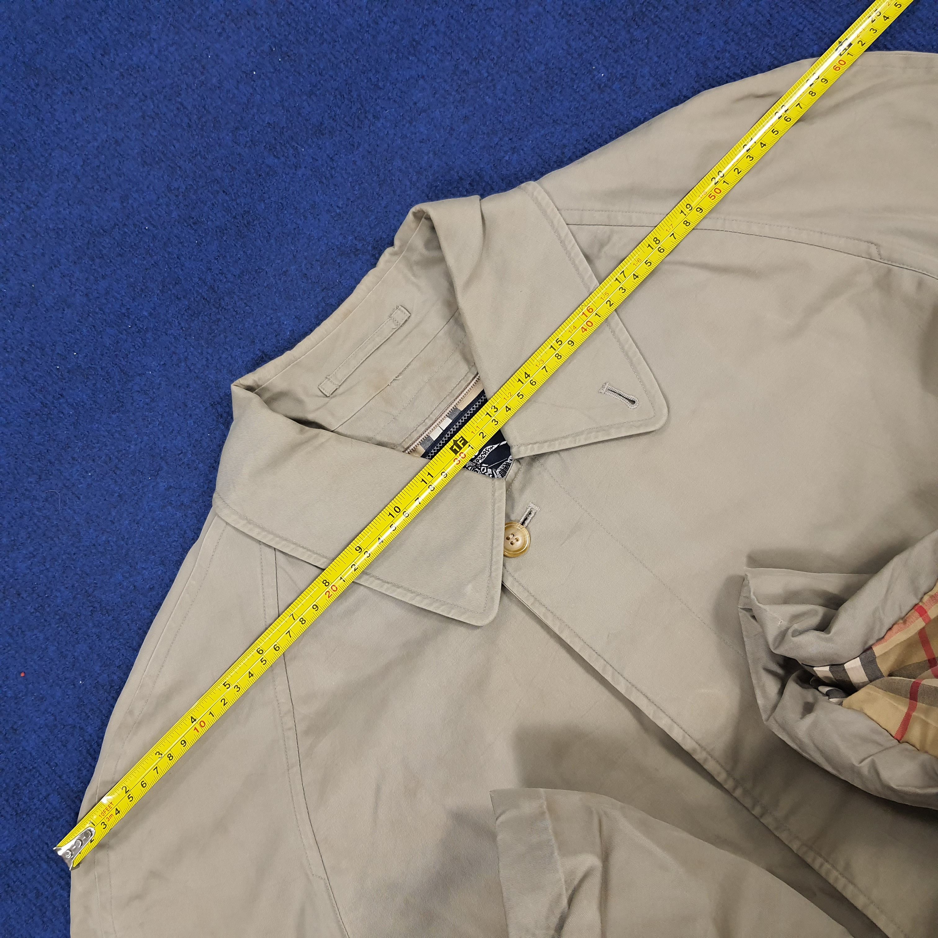 Burberry × Vintage Vintage Burberrys Nova Check Preppy Trench Coat Jacket Size US XL / EU 56 / 4 - 10 Thumbnail