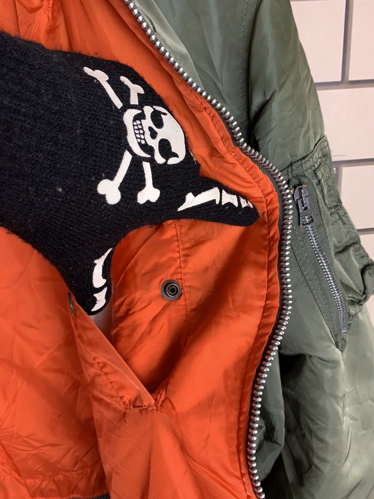 Alpha Industries × Vintage Vintage Military Alpha MA-1 Flyer Bomber Jacket Size US L / EU 52-54 / 3 - 18 Thumbnail