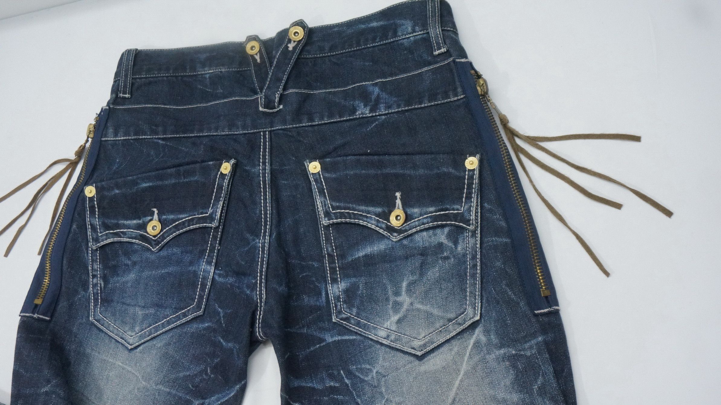 Japanese Brand Sick Rare Nylaus Japan Claw mark Flared Jeans Size US 31 - 12 Thumbnail