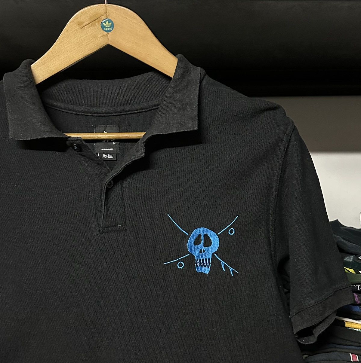 Stussy Stussy Skull Embroidered Logo Polo Tee Size US M / EU 48-50 / 2 - 1 Thumbnail
