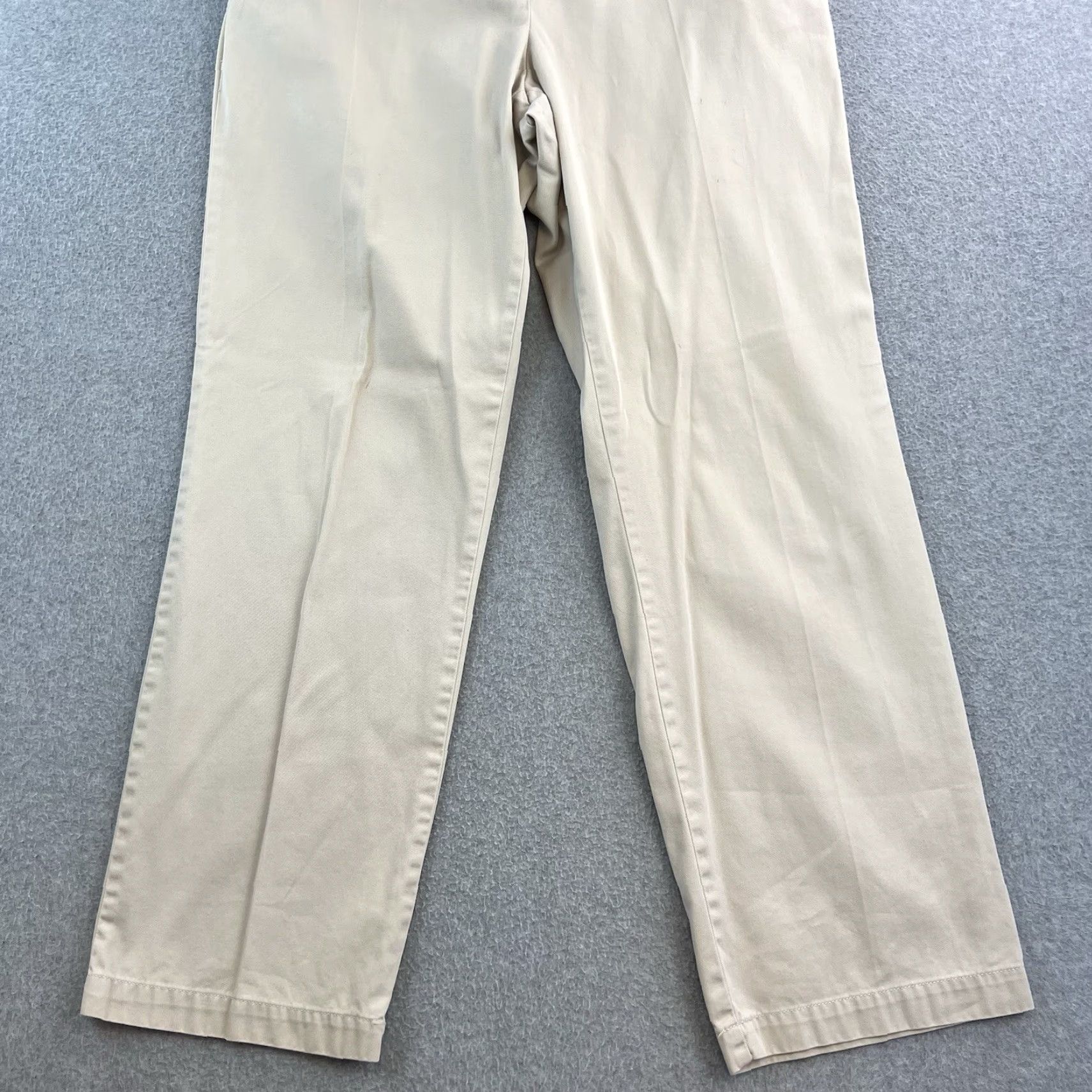 Tommy Hilfiger Tommy Hilfiger Pants Womens 12 Beige Straight Leg Casual Preppy Ladies Size 34" / US 12 / IT 48 - 7 Thumbnail
