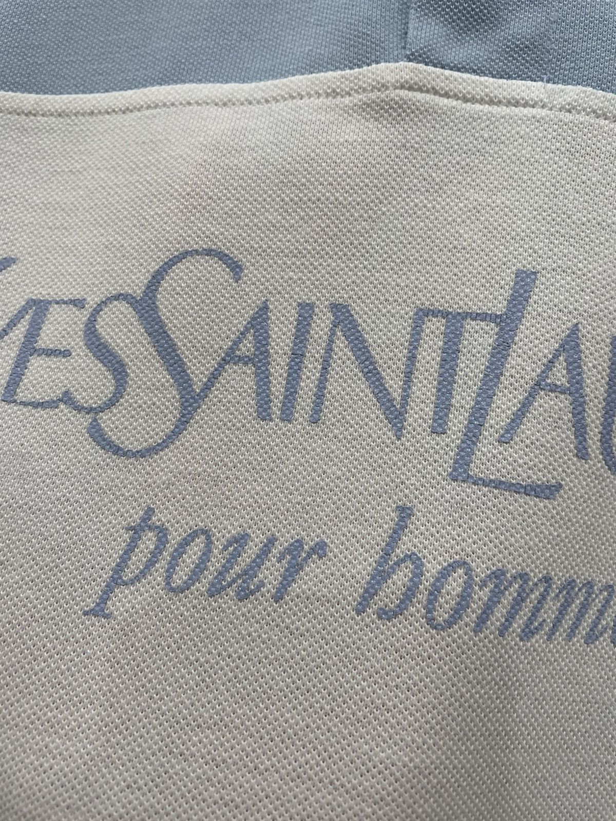 Yves Saint Laurent YSL Yves Saint Laurent Big Logo Polo T Shirt Tee Size US XL / EU 56 / 4 - 11 Thumbnail