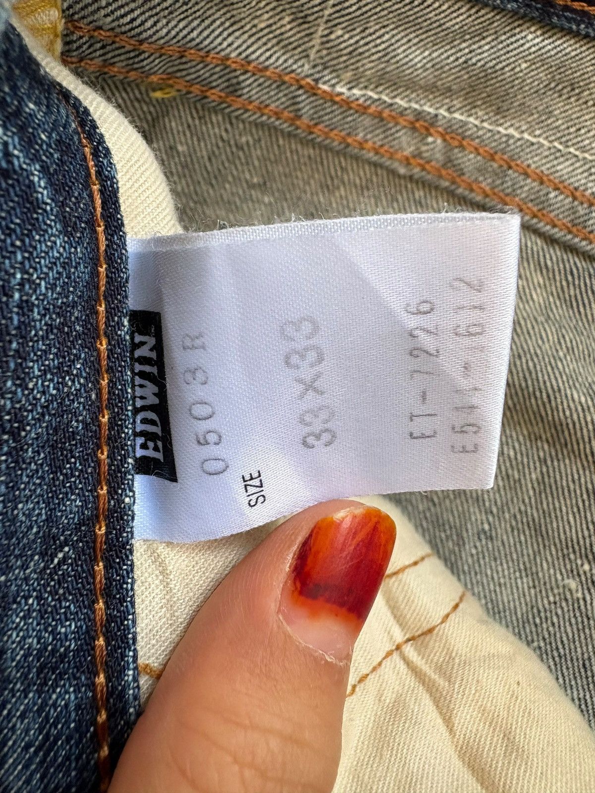Edwin Vintage Edwin 503R Blue Wash Loose Jeans Size US 34 / EU 50 - 10 Thumbnail