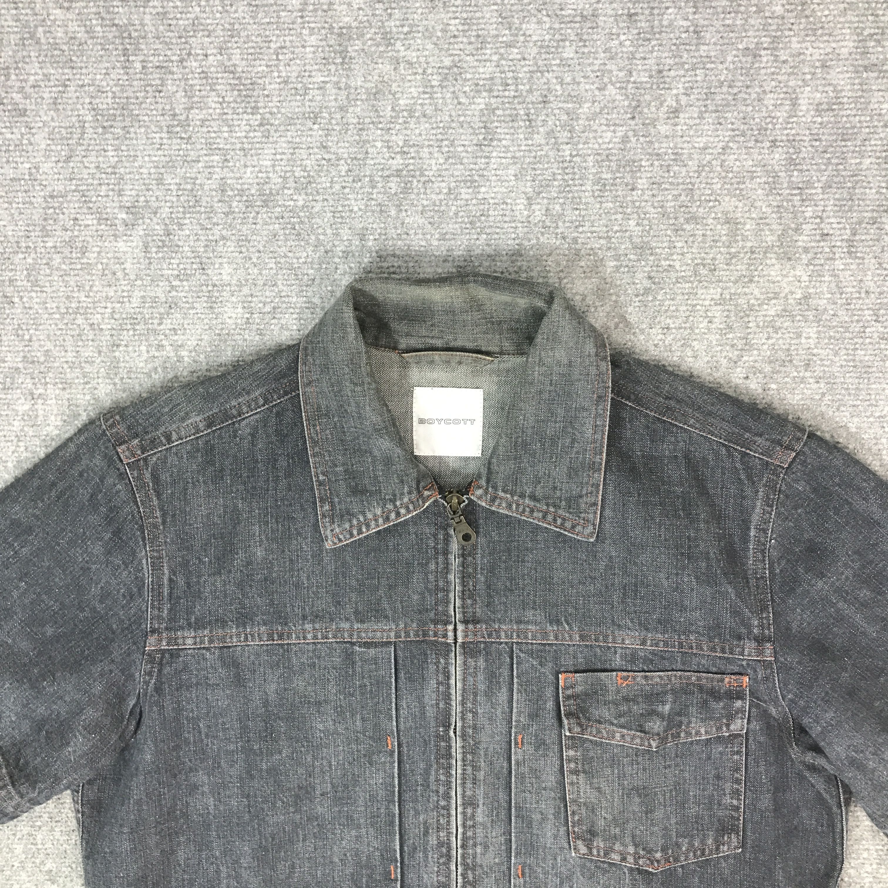 Boycott BOYCOTT JAPAN DENIM ZIP SHIRT JACKET K66B19 Size US M / EU 48-50 / 2 - 2 Thumbnail