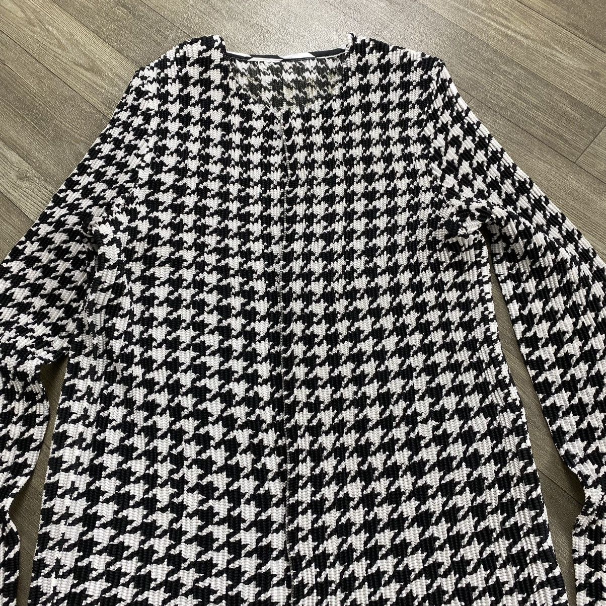 Issey Miyake Pleats Please Issey Miyake Specchio Houndstooth Cardigans Size XS / US 0-2 / IT 36-38 - 3 Thumbnail