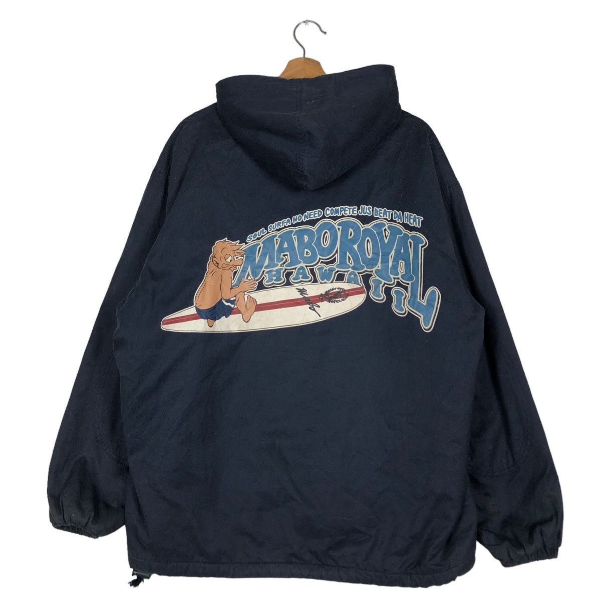 Japanese Brand Vintage Anorak Jacket Half Zipper Mabo Royal Hawaii BigLogo Size US M / EU 48-50 / 2 - 8 Thumbnail