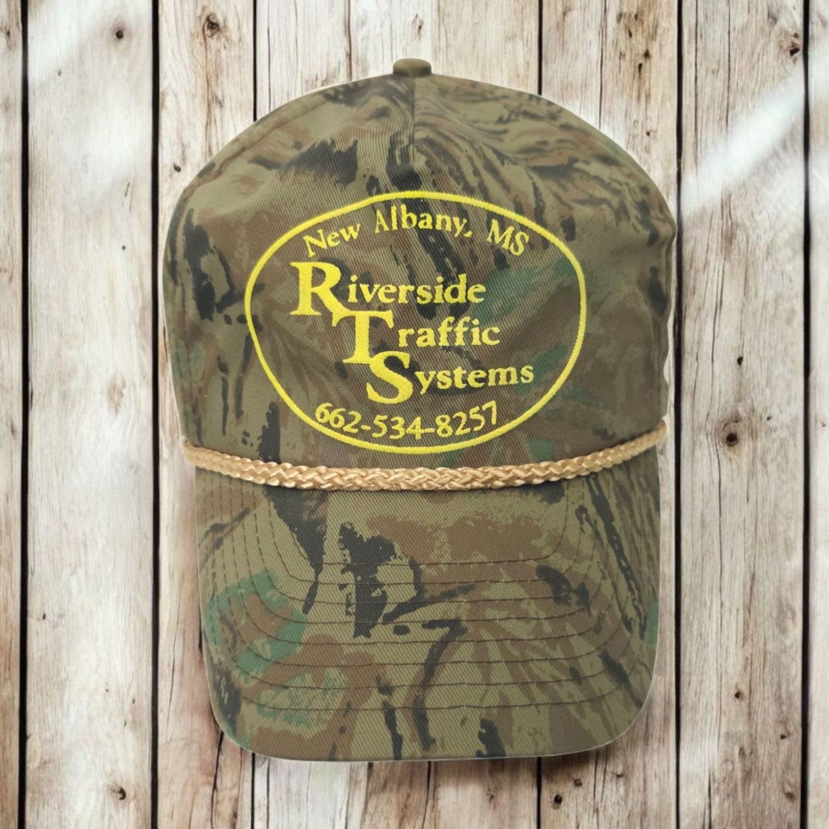 Other Riverside Traffic Systems Camo Rope Snapback Cap Trucker Hat Size ONE SIZE - 1 Thumbnail