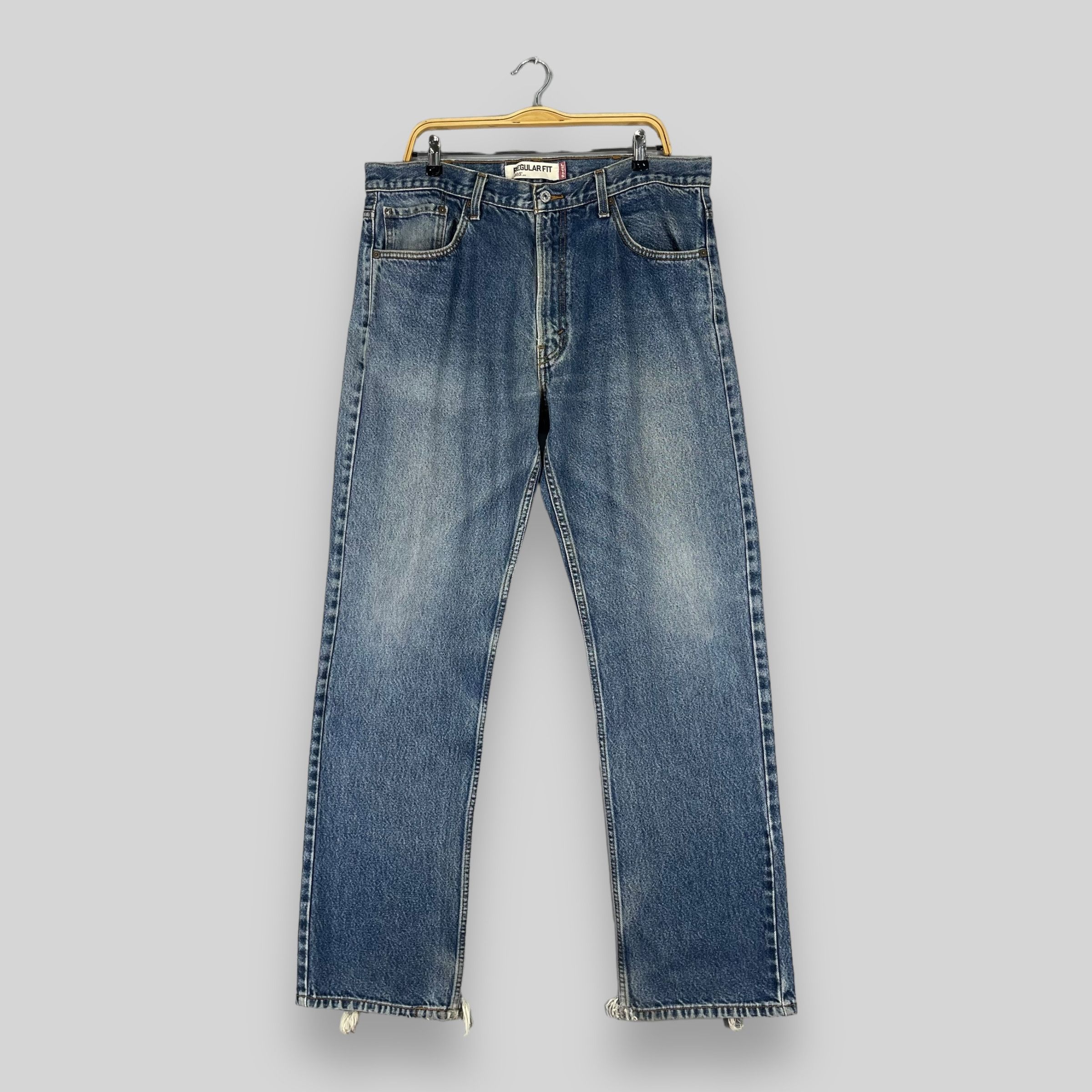 Levi's × Vintage W37 L33 Vintage Levis 505 Distressed Ripped Jeans Size US 37 - 1 Thumbnail