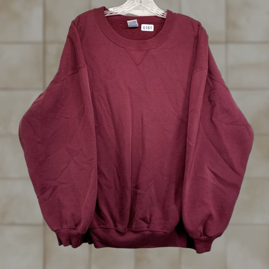 Russell Athletic VINTAGE Russell Athletic Sweatshirt Unisex Adults 2XL Crew Neck Fleece Long Sleeve Maroon USA 80s 90s Sports Streetwear Size US XXL / EU 58 / 5 - 1 Thumbnail