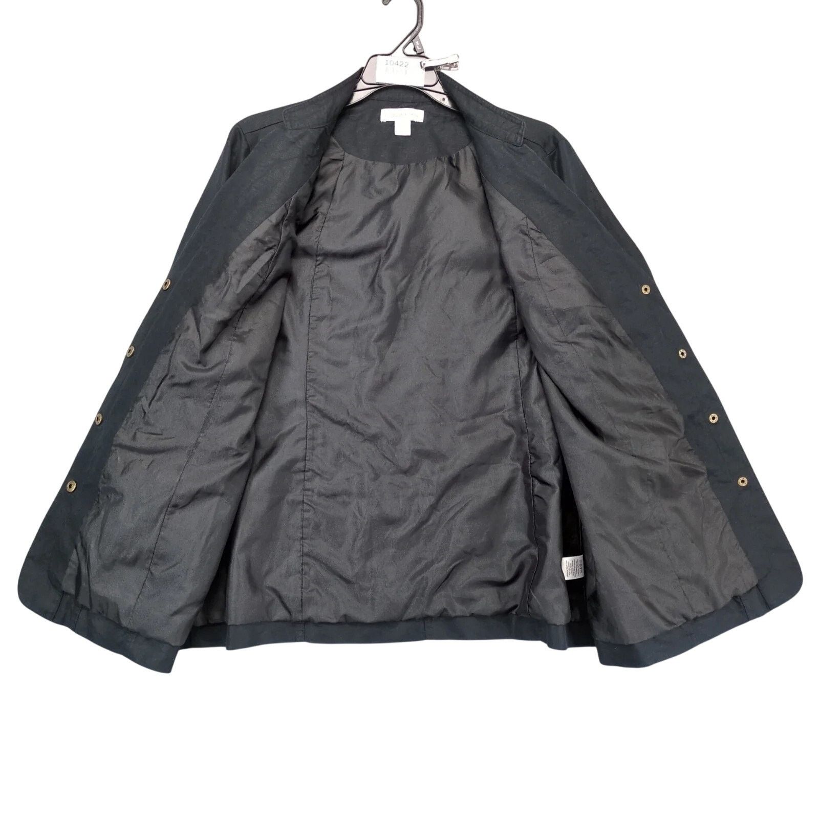 Coldwater Creek Coldwater Creek Black Linen Cotton Peacoat Jacket Women's 16 Size XXL / US 16-18 / IT 52-54 - 2 Thumbnail