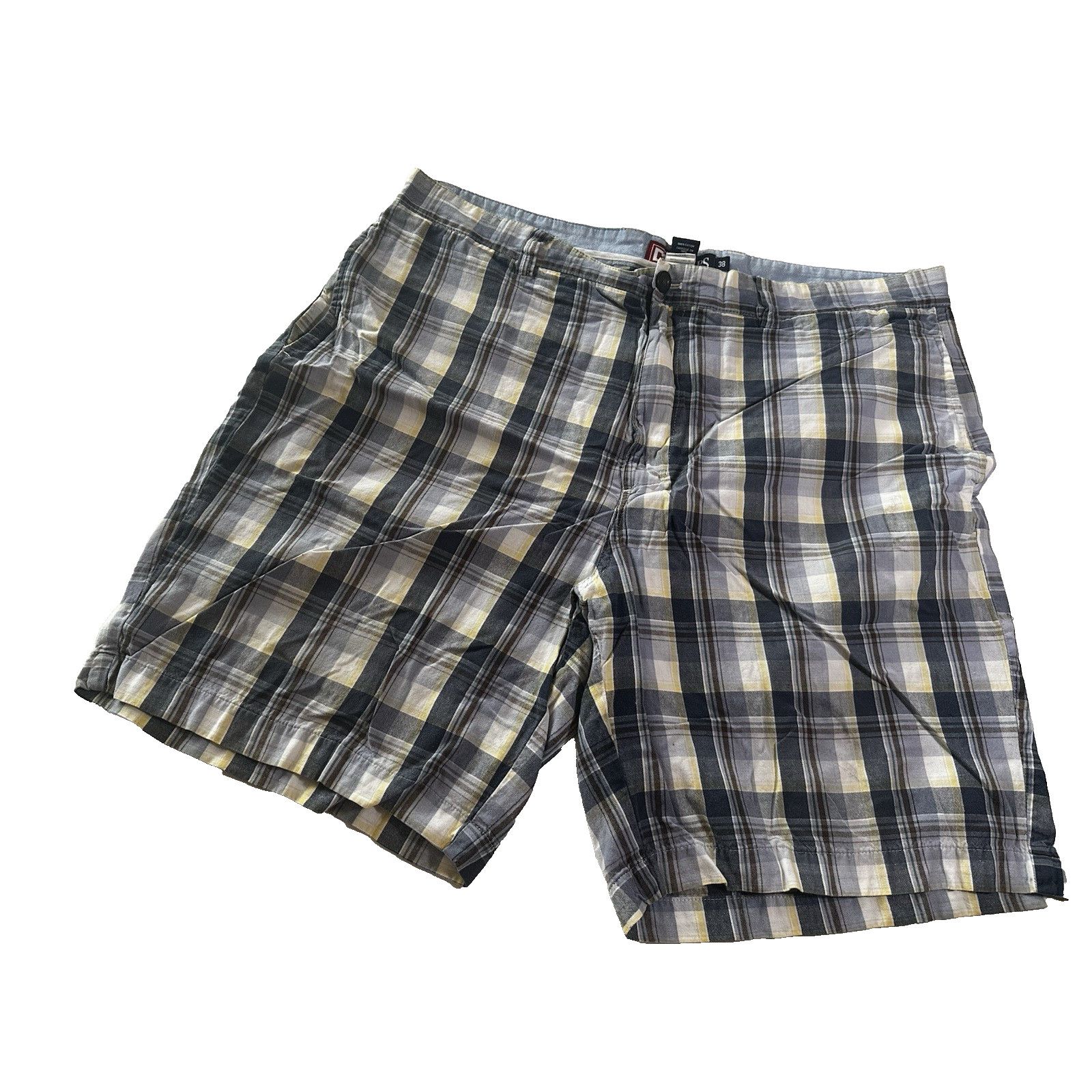 Chaps Chaps Ralph Lauren Chino Plaid Shorts Sz38 Blue/YellowPreppy Size US 38 / EU 54 - 1 Thumbnail