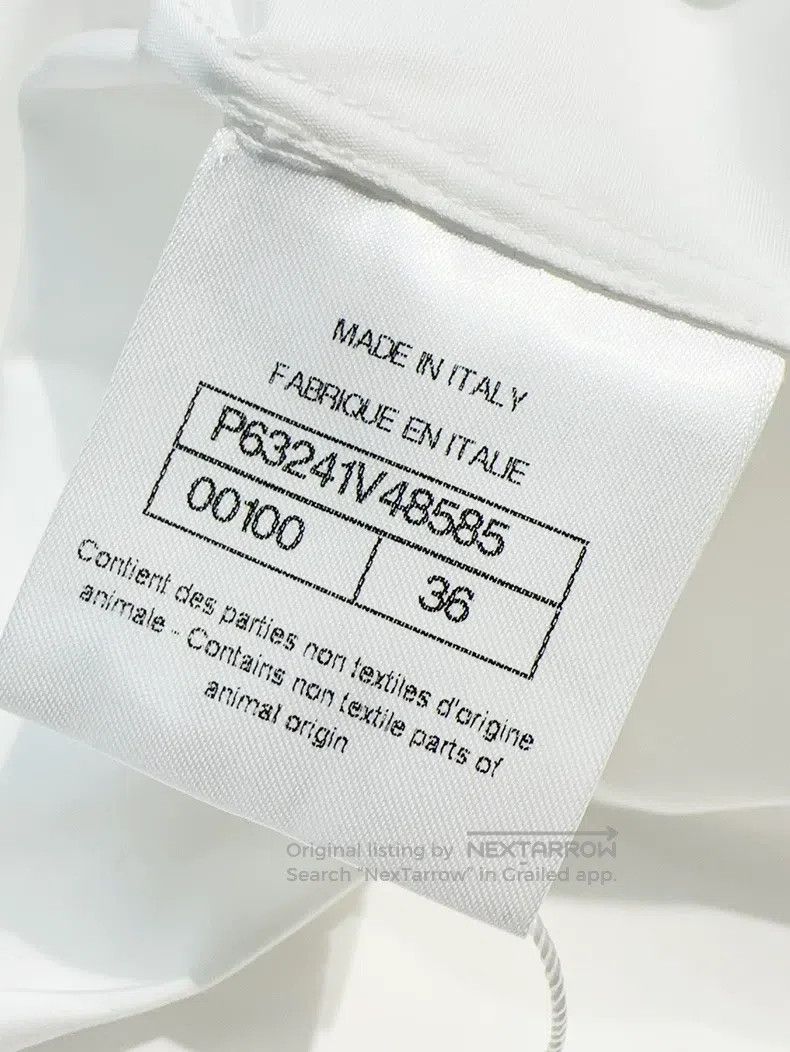 Chanel Chanel 20P white diamond buckle streamer shirt Size XS / US 0-2 / IT 36-38 - 6 Thumbnail
