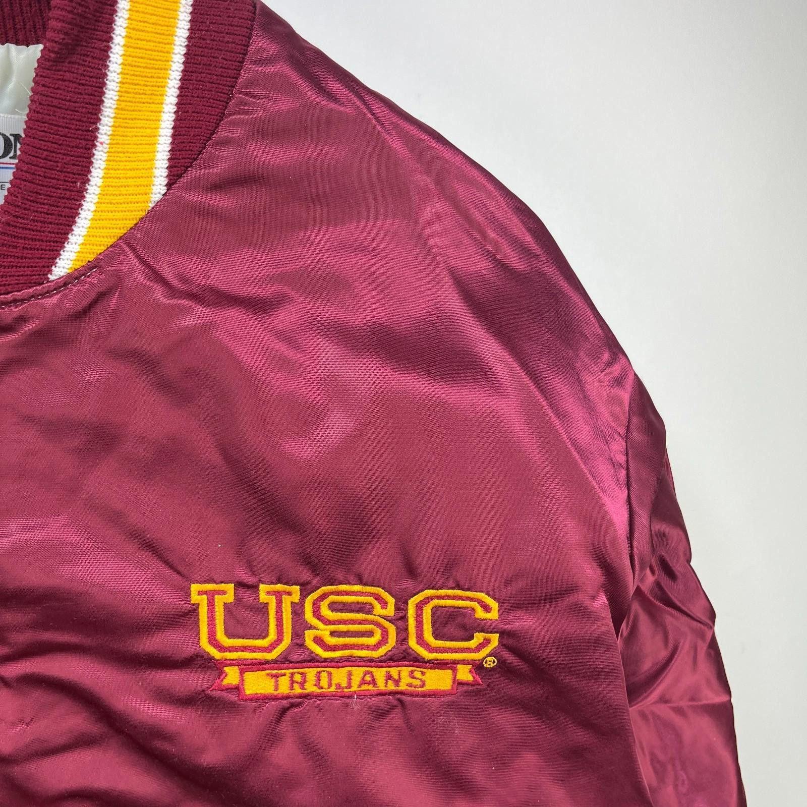 Other Vintage 90s USC Trojans Varsity Bomber Satin Jacket XL Size ONE SIZE - 3 Thumbnail