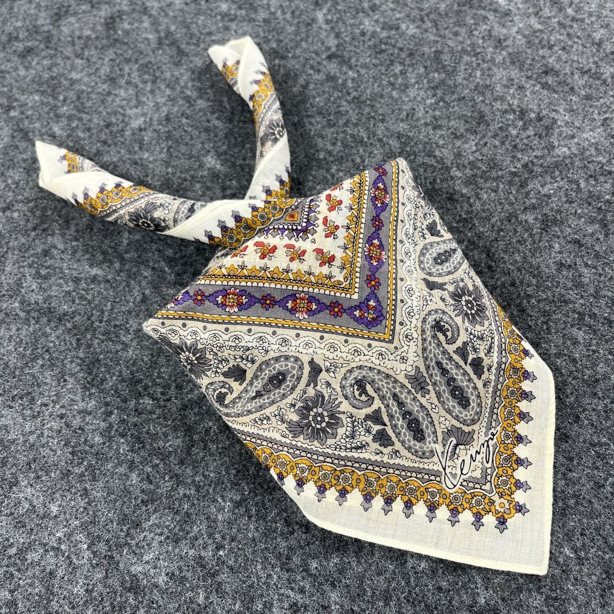 Kenzo Kenzo Paisley Handkerchief / Bandana / Neckerchief B220 Size ONE SIZE - 3 Thumbnail