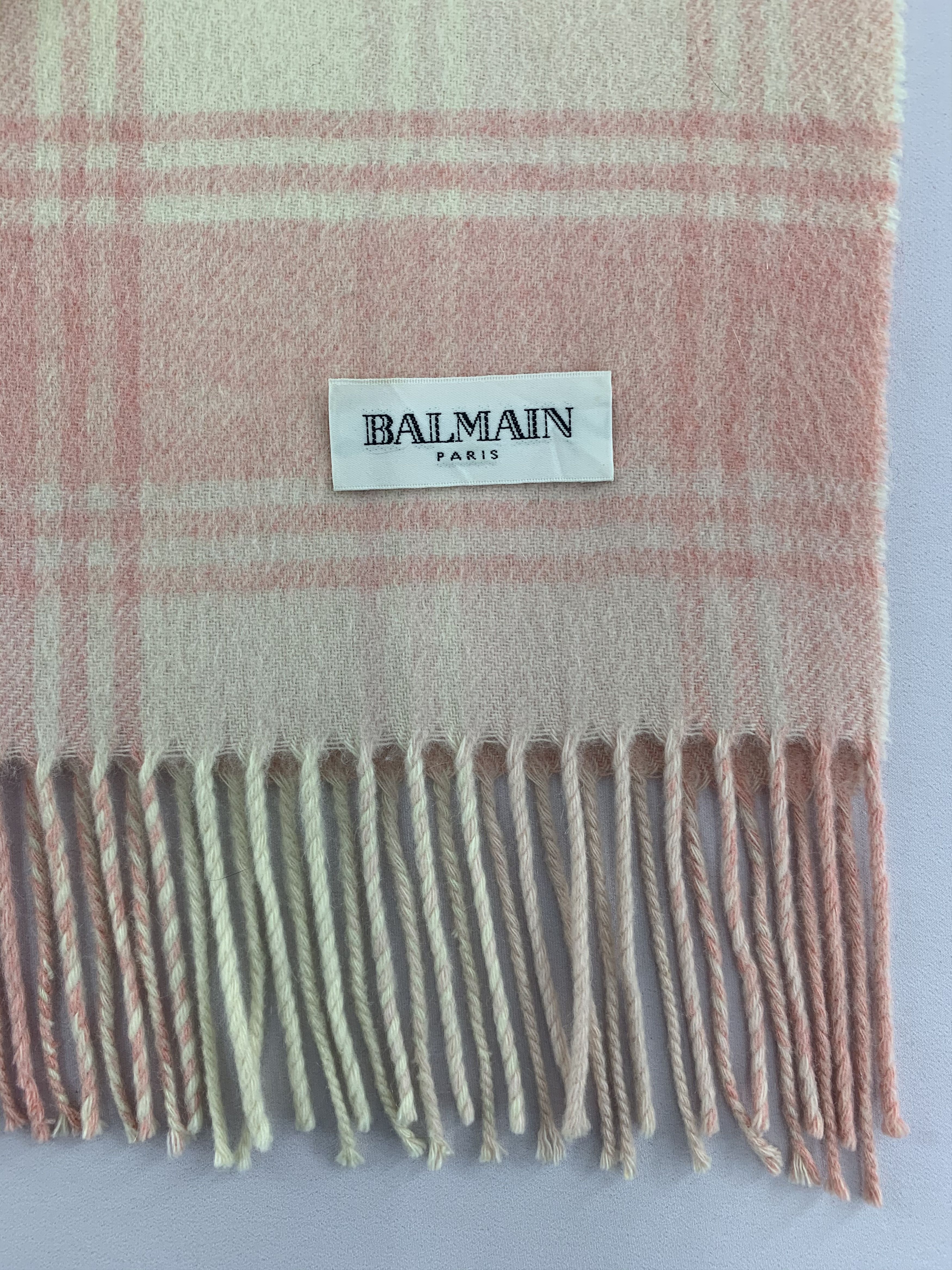 Balmain Balmain Scarf Wool Muffler Neck Wrap BL4329 Size ONE SIZE - 4 Thumbnail