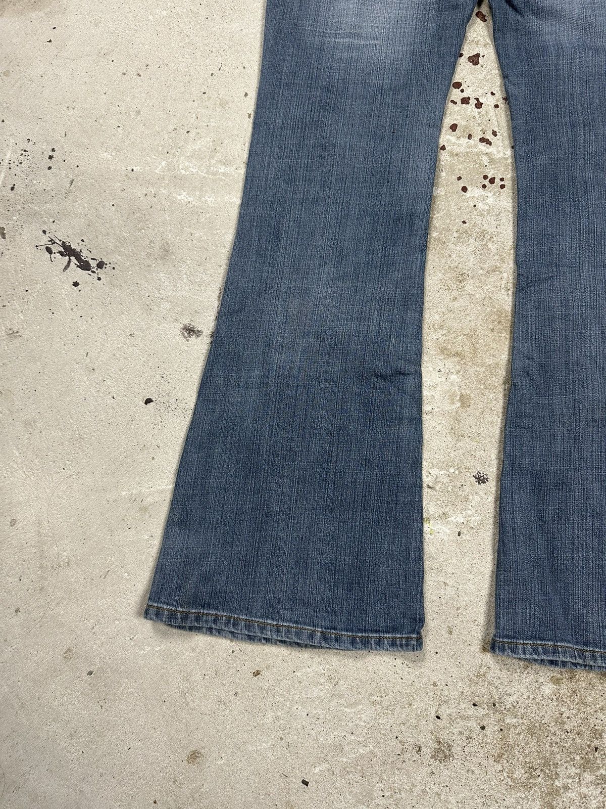 If Six Was Nine × Le Grande Bleu (L.G.B.) × Vintage Vintage Y2K Flare Wide Legs Baggy Denim Pants Size US 30 / EU 46 - 6 Thumbnail