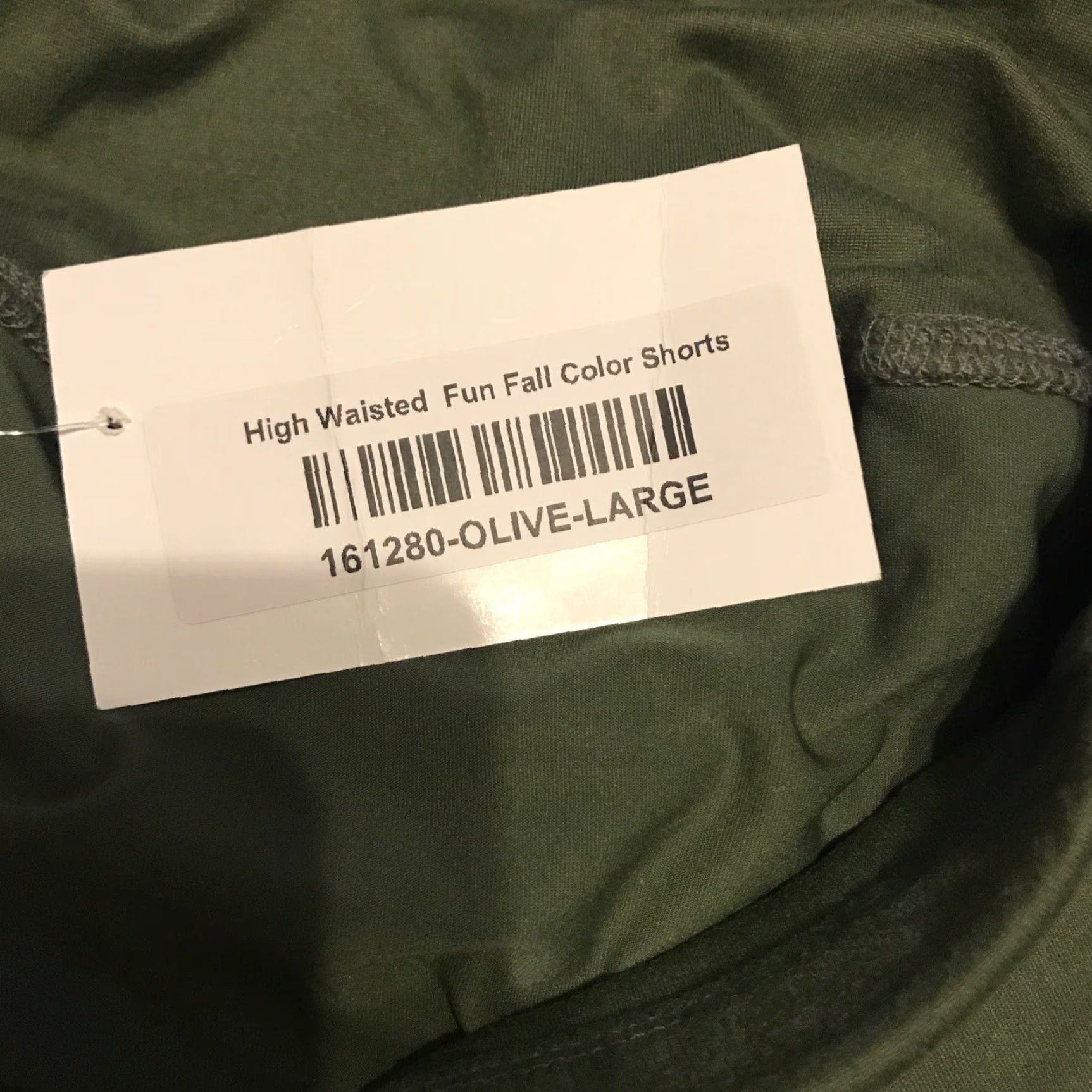 Vintage Zenana High Waisted Fun Fall Shorts Back Pocket Olive Green L Womens Green Linen Pockets Fall"} Size 36" / US 14 / IT 50 - 5 Thumbnail