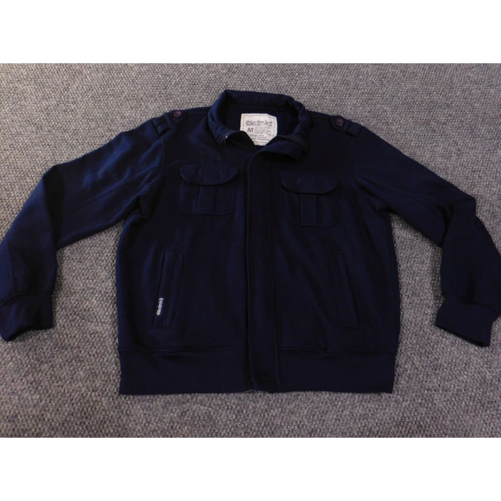Akademiks akademiks jacket medium mens y2k vintage blue zip knit stretch retro bomber jacket Size M / US 6-8 / IT 42-44 - 4 Thumbnail