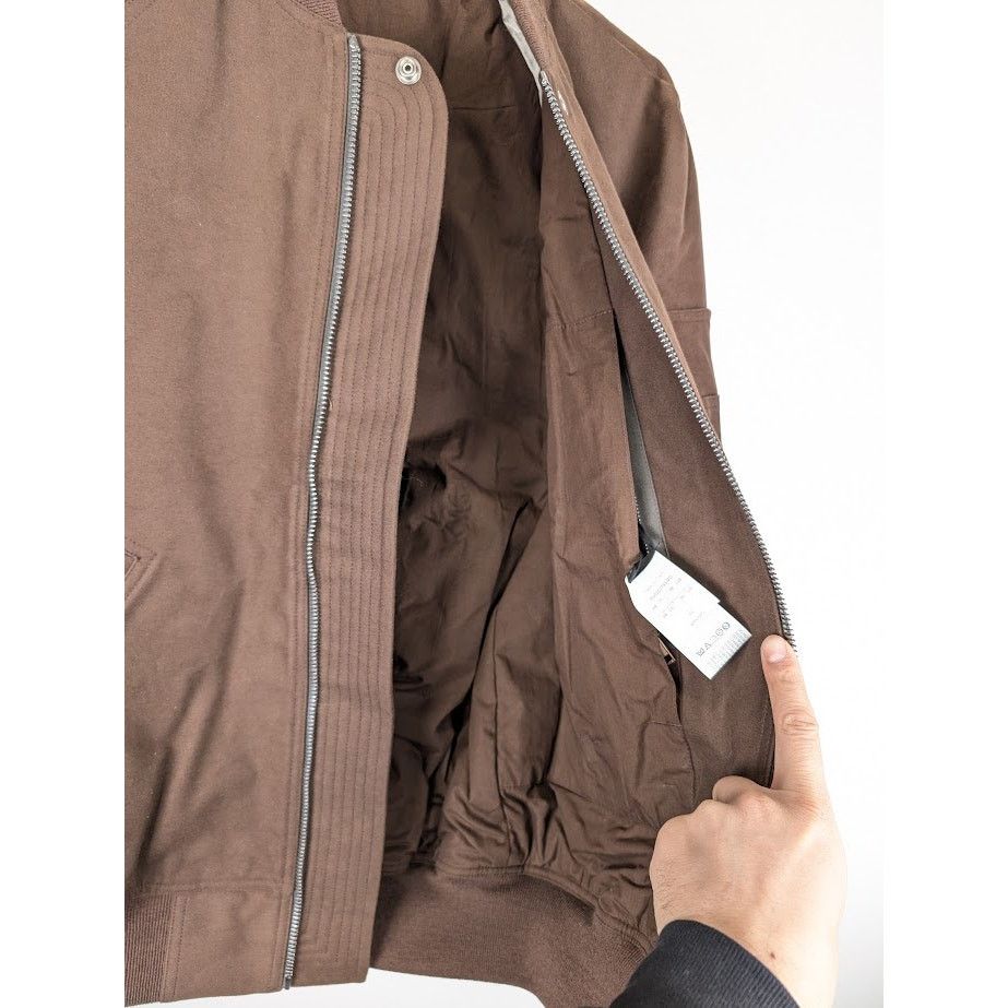Rick Owens o1rshd1 Bomber Jacket in Brown Size US M / EU 48-50 / 2 - 12 Thumbnail