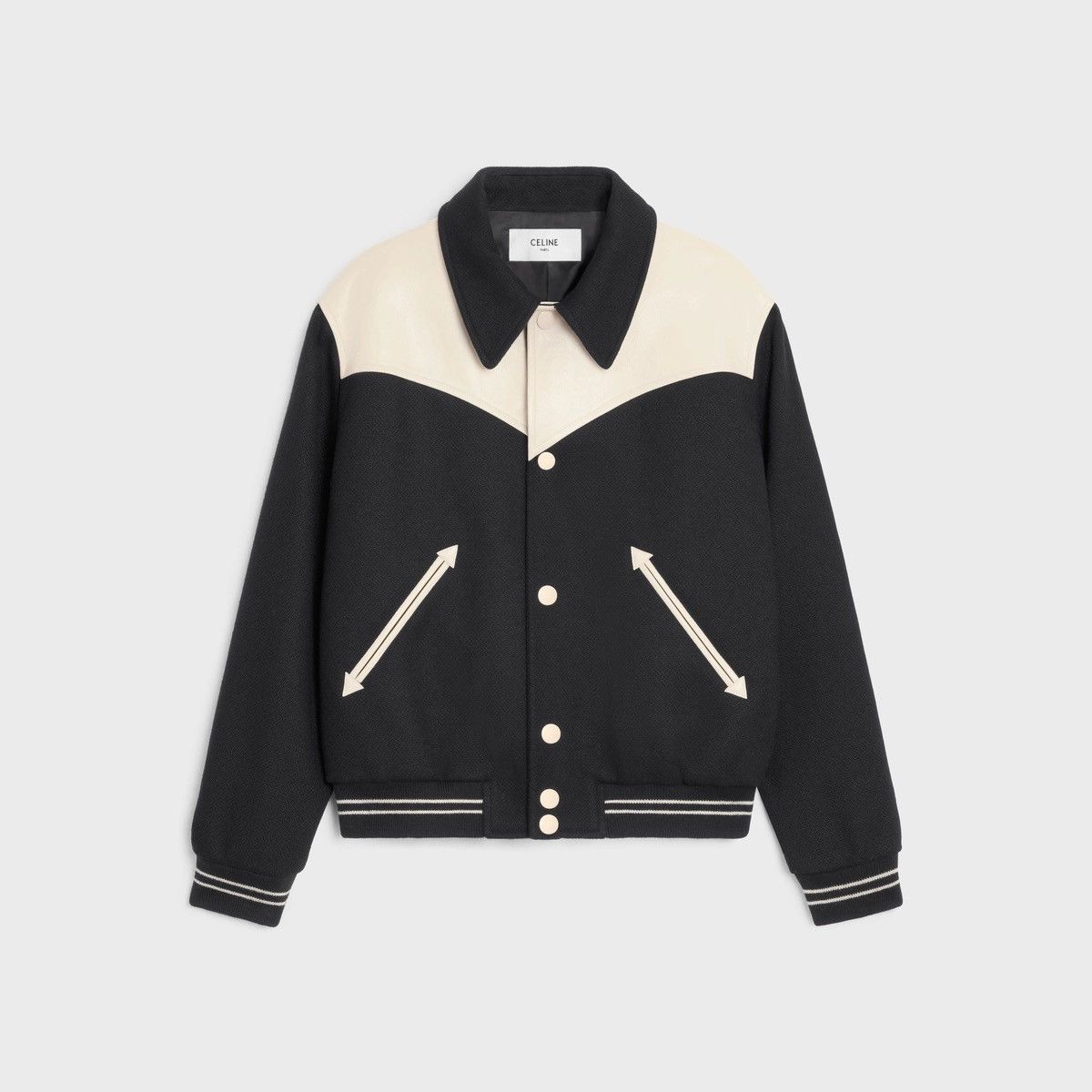 Celine × Hedi Slimane CELINE JACK TEDDY JACKET IN ARMORED WOOL BLACK 44 Size US S / EU 44-46 / 1 - 3 Thumbnail