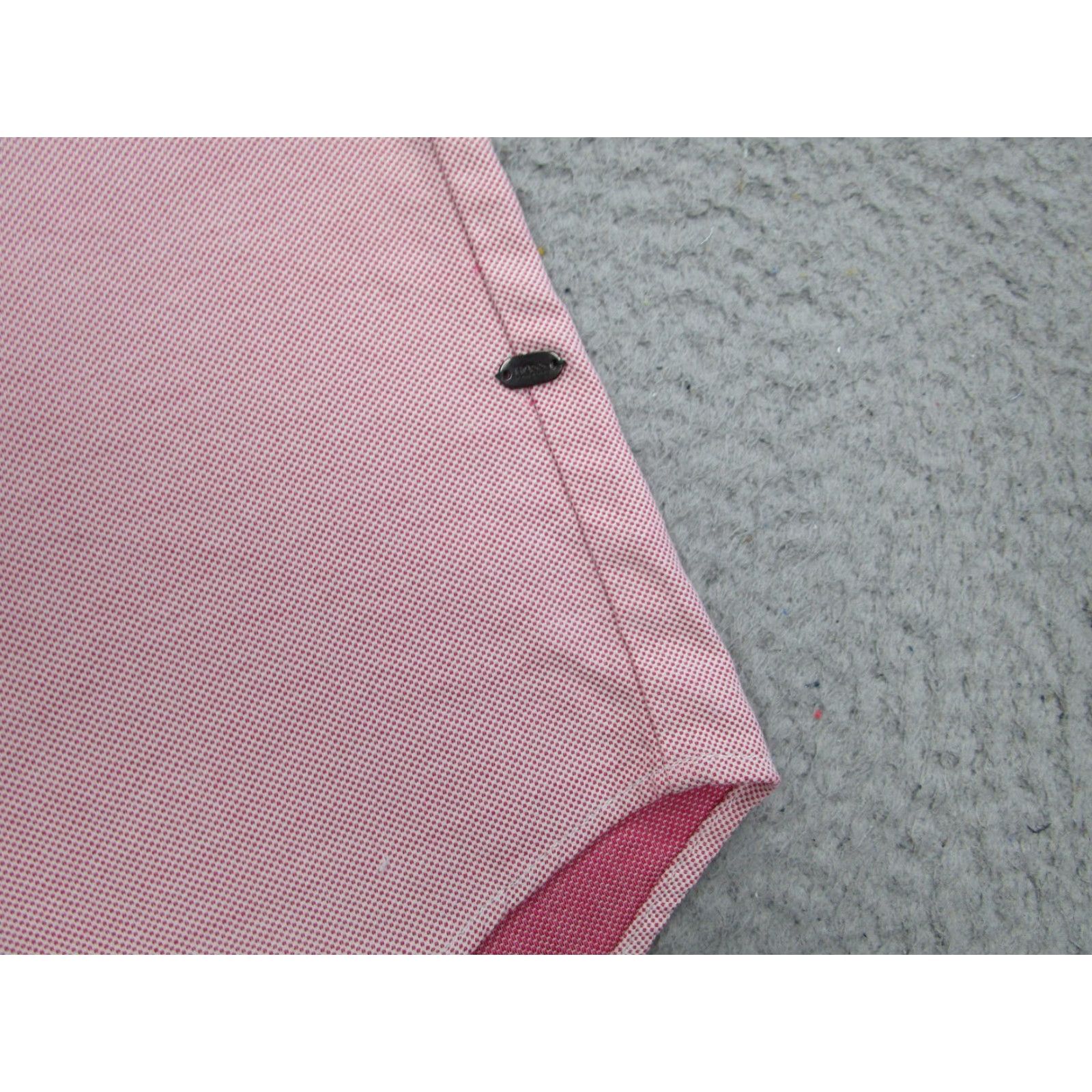 Hugo Boss Hugo Boss Shirt Check Short Sleeve Pink Medium Regular Fit Stretch Button-Up Mens Size US M / EU 48-50 / 2 - 6 Thumbnail