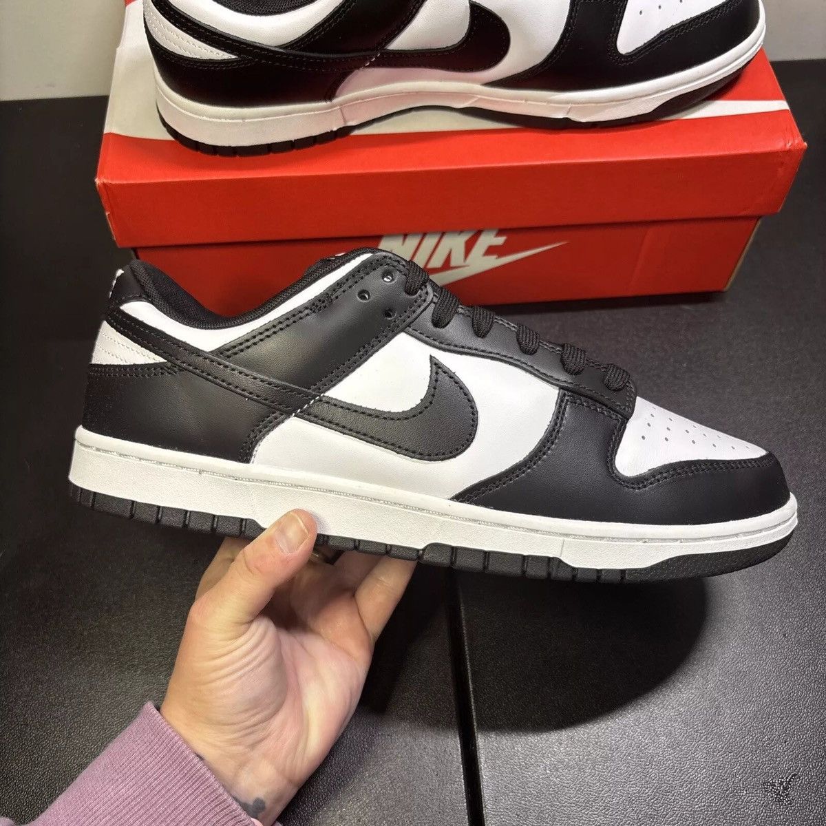 Nike New Men’s Nike Dunk Low Panda DD1391-100 Size:9.5 Size US 9.5 / EU 42-43 - 1 Thumbnail