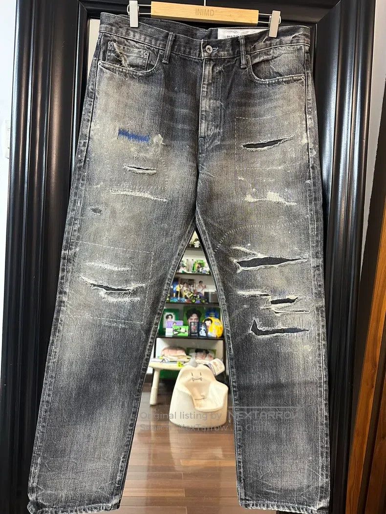 Neighborhood Neighborhood size L Cow King Denim Pants Size US 27 - 1 Thumbnail