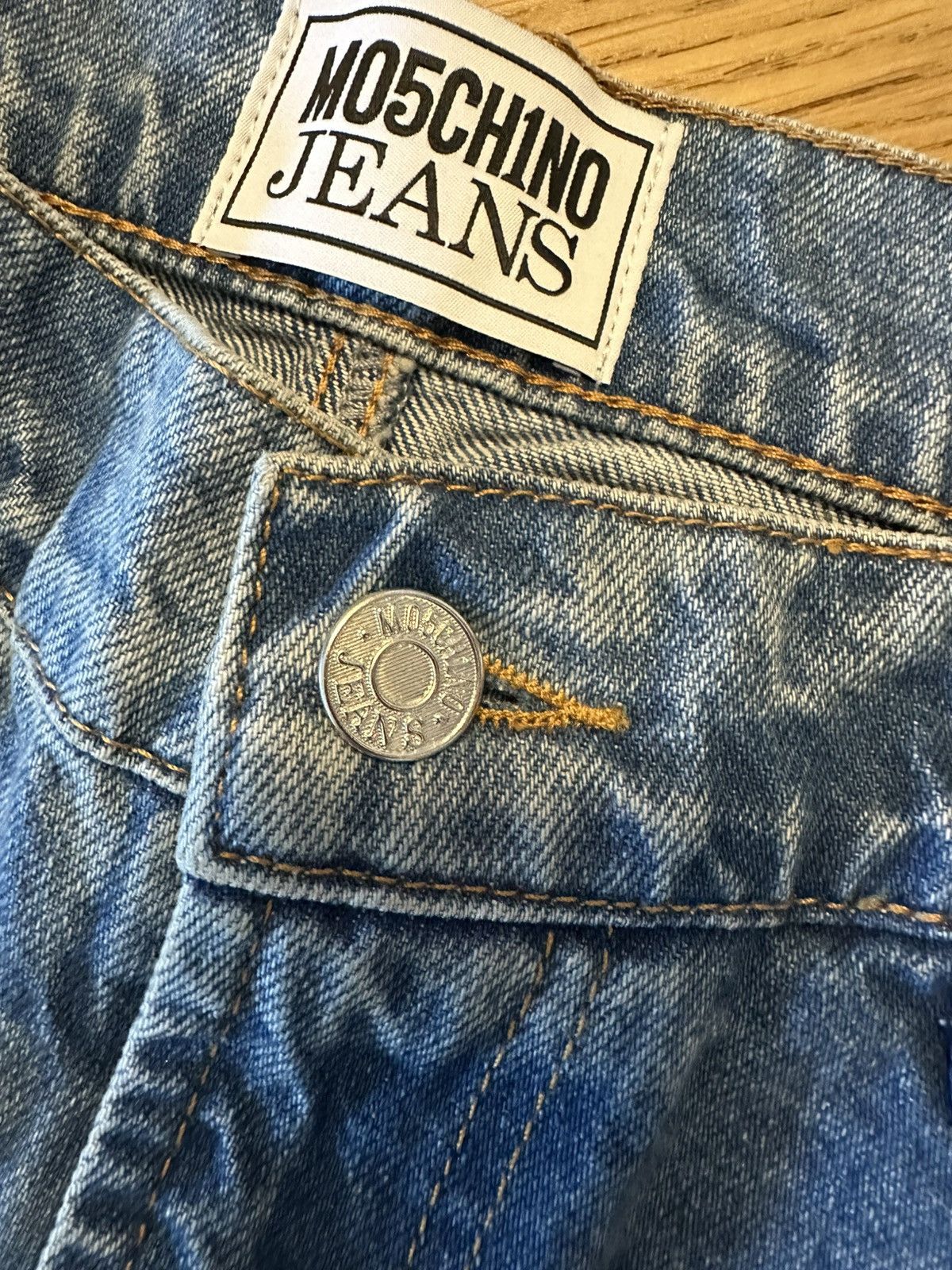 Moschino MOSCHINO JEANS mid-rise straight-leg jeans Size 32" / US 10 / IT 46 - 7 Thumbnail