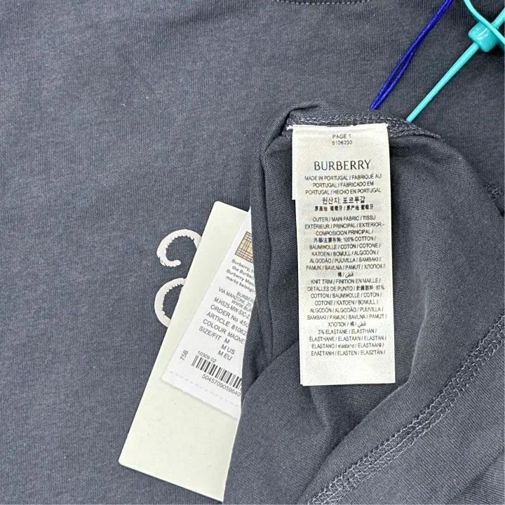 Burberry Burberry Burberry SS25 Logo Embroidered T-Shirt for Men-25 Size US M / EU 48-50 / 2 - 4 Thumbnail