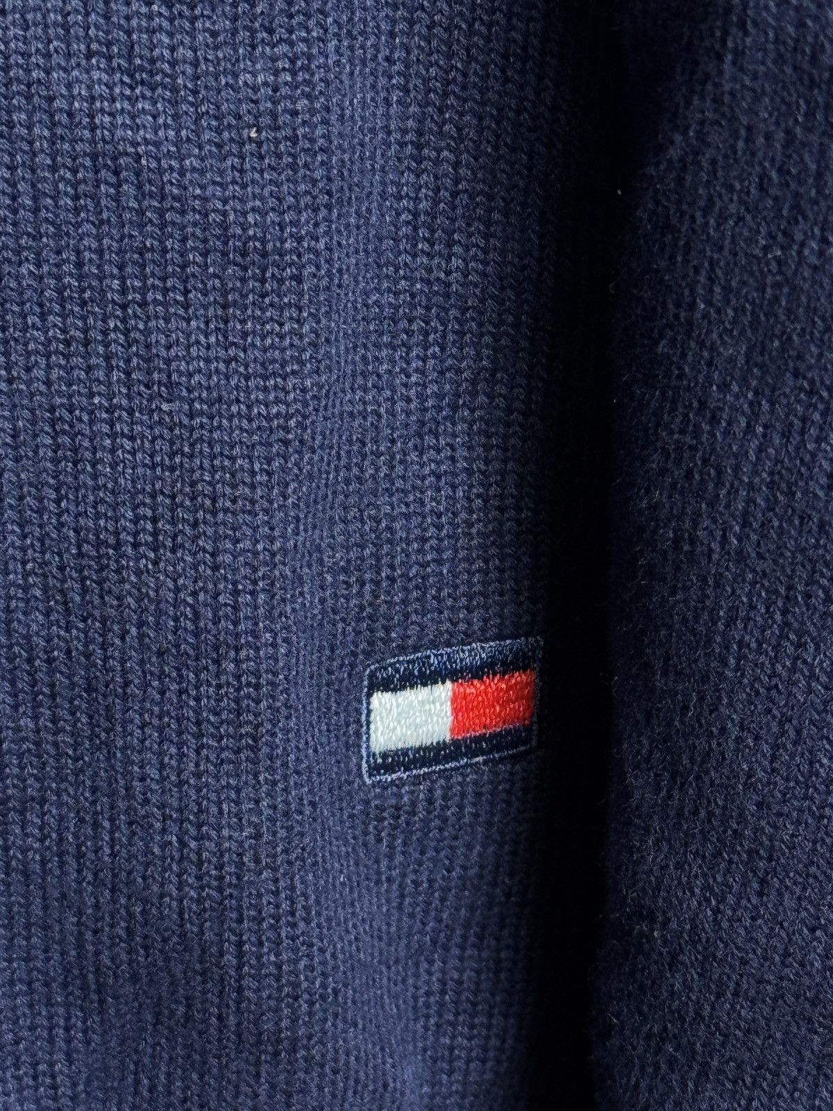 Tommy Hilfiger Tommy Hilfiger men's navy blue quarter-zip pullover sweater. Size US L / EU 52-54 / 3 - 7 Thumbnail