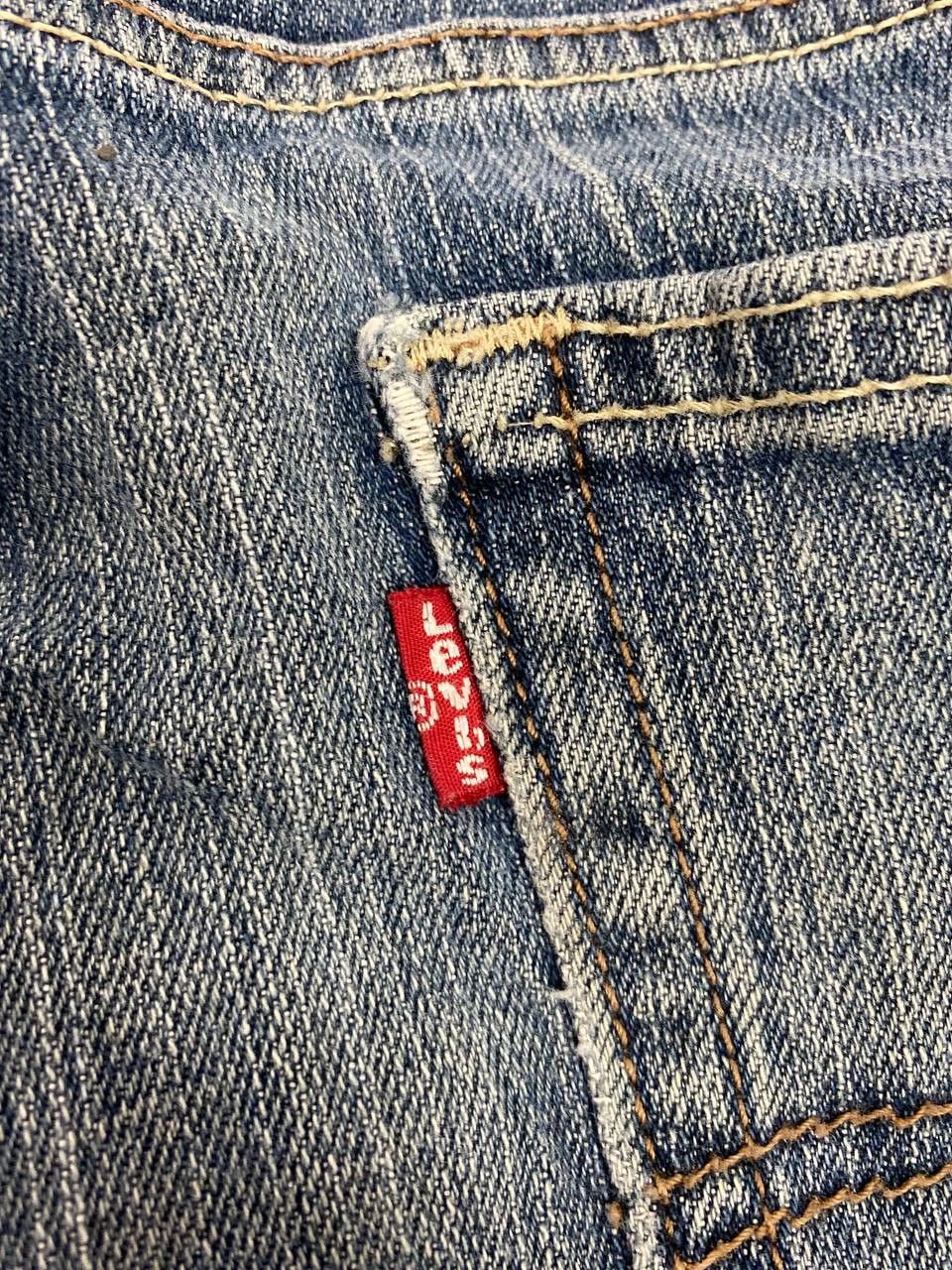 Levi's vintage levis 514 distressed denim nice design Size US 35 - 5 Thumbnail
