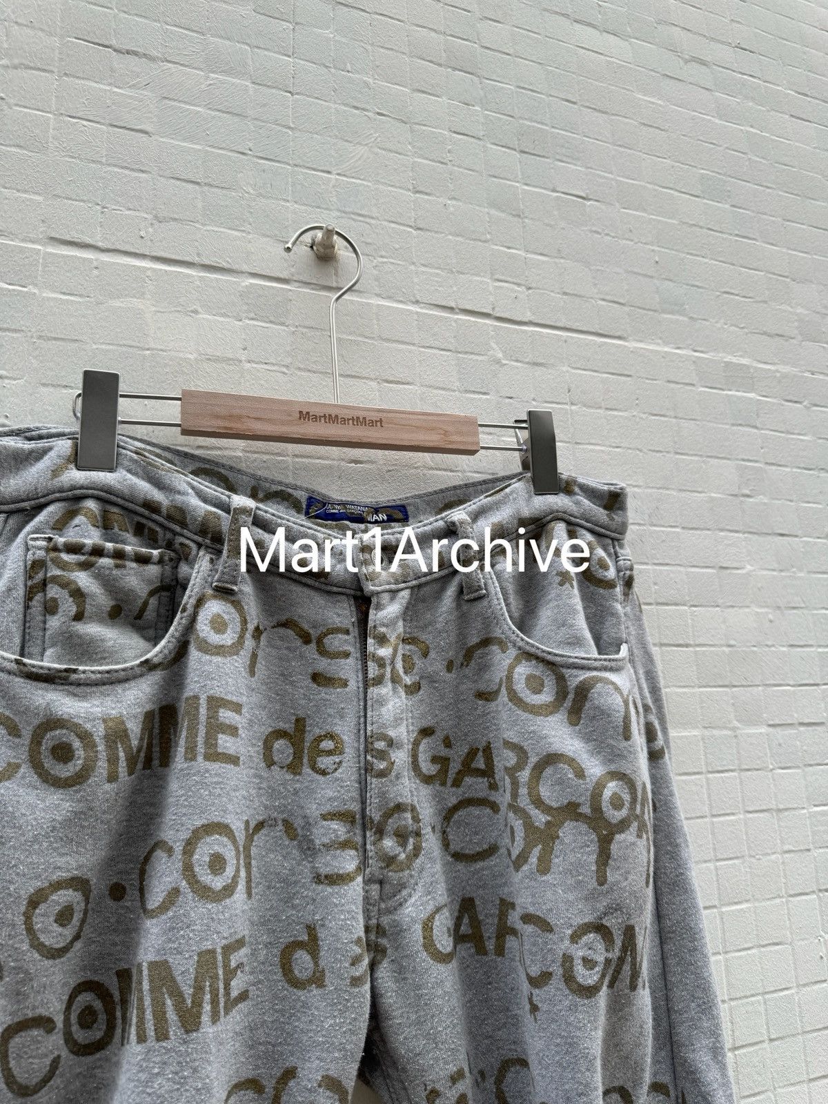 Junya Watanabe Junya Watanabe × Comme des Garçons 04SS graphic sweatpants Size US 32 / EU 48 - 3 Thumbnail