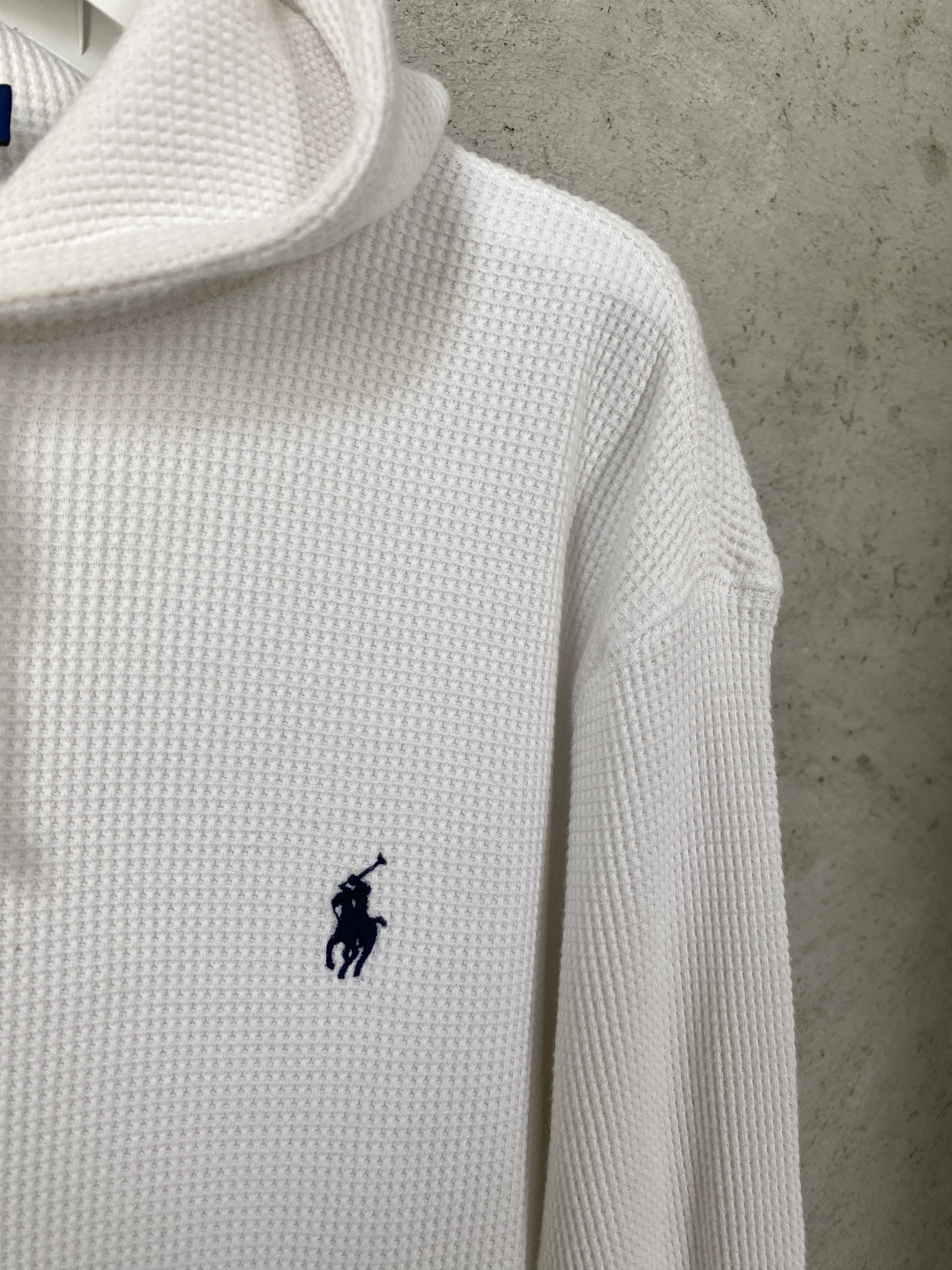 Polo Ralph Lauren Polo Ralph Lauren white waffle hoodie oldmoney casual Size US L / EU 52-54 / 3 - 2 Thumbnail