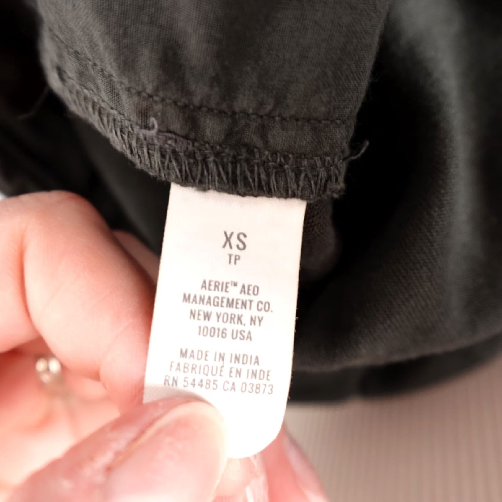 Vintage Aerie Overalls Womens XS Black Denim Straight Leg Adjustable Strap Relaxed Y2K Size 26" / US 2 / IT 38 - 5 Thumbnail