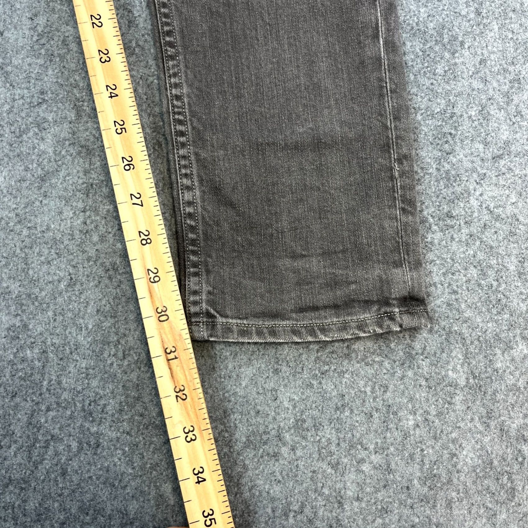 Allsaints AllSaints Jeans Slim Skinny 33 32 Medium Grey Cigarette Jeans Mens Slim Fit 5-Pocket Denim Cotton Elastane Regular Waist 33in Inside Leg 32in Grey Size US 33 - 4 Thumbnail