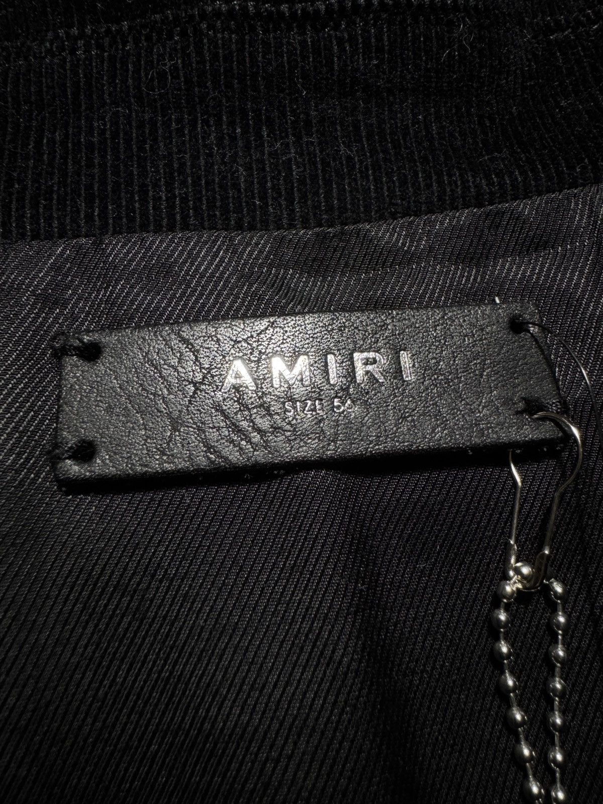 Amiri AMIRI CORDUROY BROTHERS VARSITY JACKET BLACK Size US XL / EU 56 / 4 - 8 Thumbnail
