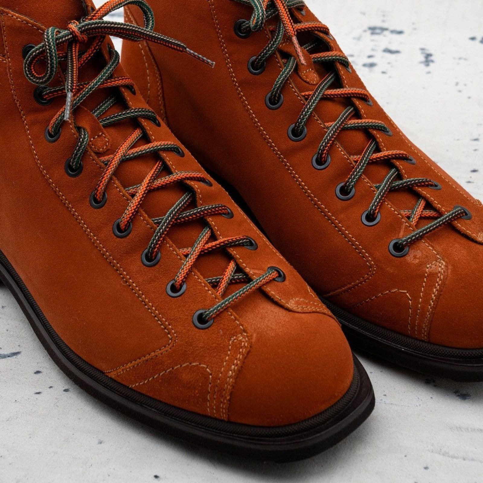 Santoni Santoni mens orange logo suede leather combat boots Size US 9 / EU 42 - 8 Thumbnail