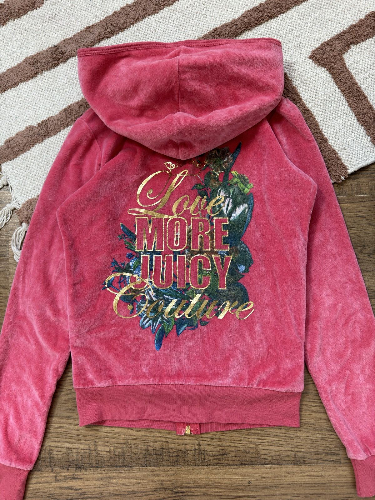 Juicy Couture VELOUR VINTAGE ZIP HOODIE JUICY COUTURE Size S / US 4 / IT 40 - 6 Thumbnail