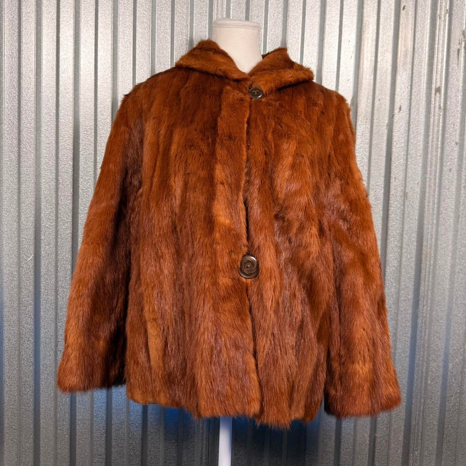 Other Brown vintage fur coat Size L / US 10 / IT 46 - 5 Thumbnail