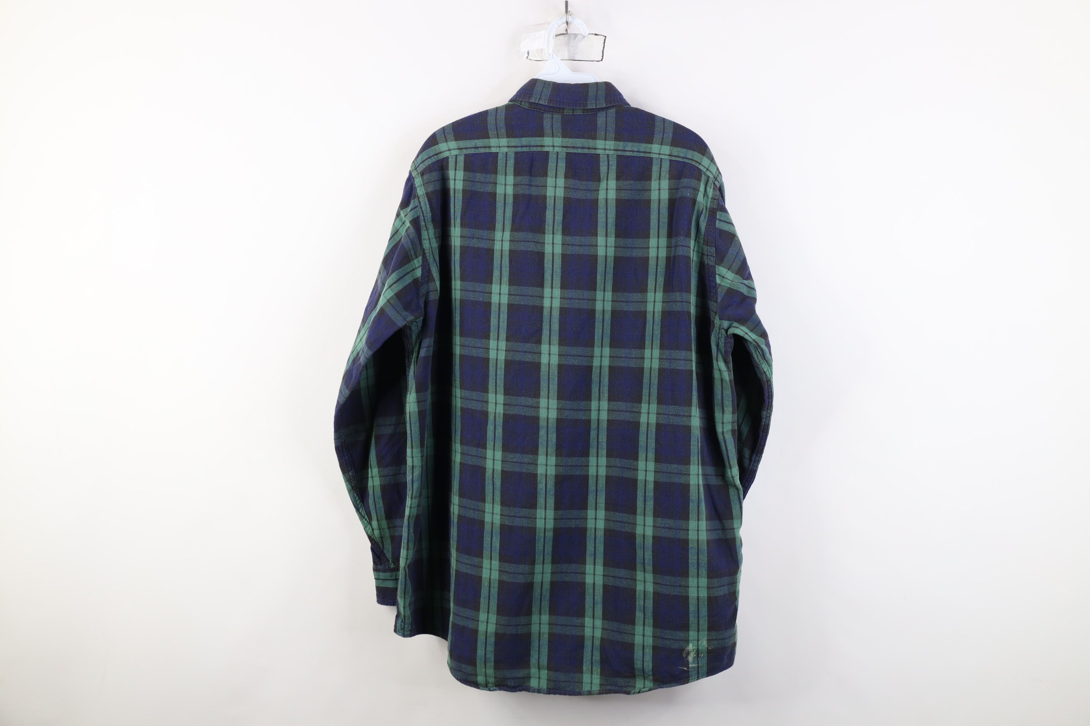 L.L. Bean Vintage 70s LL Bean Flannel Collared Button Shirt USA Size US L / EU 52-54 / 3 - 12 Thumbnail