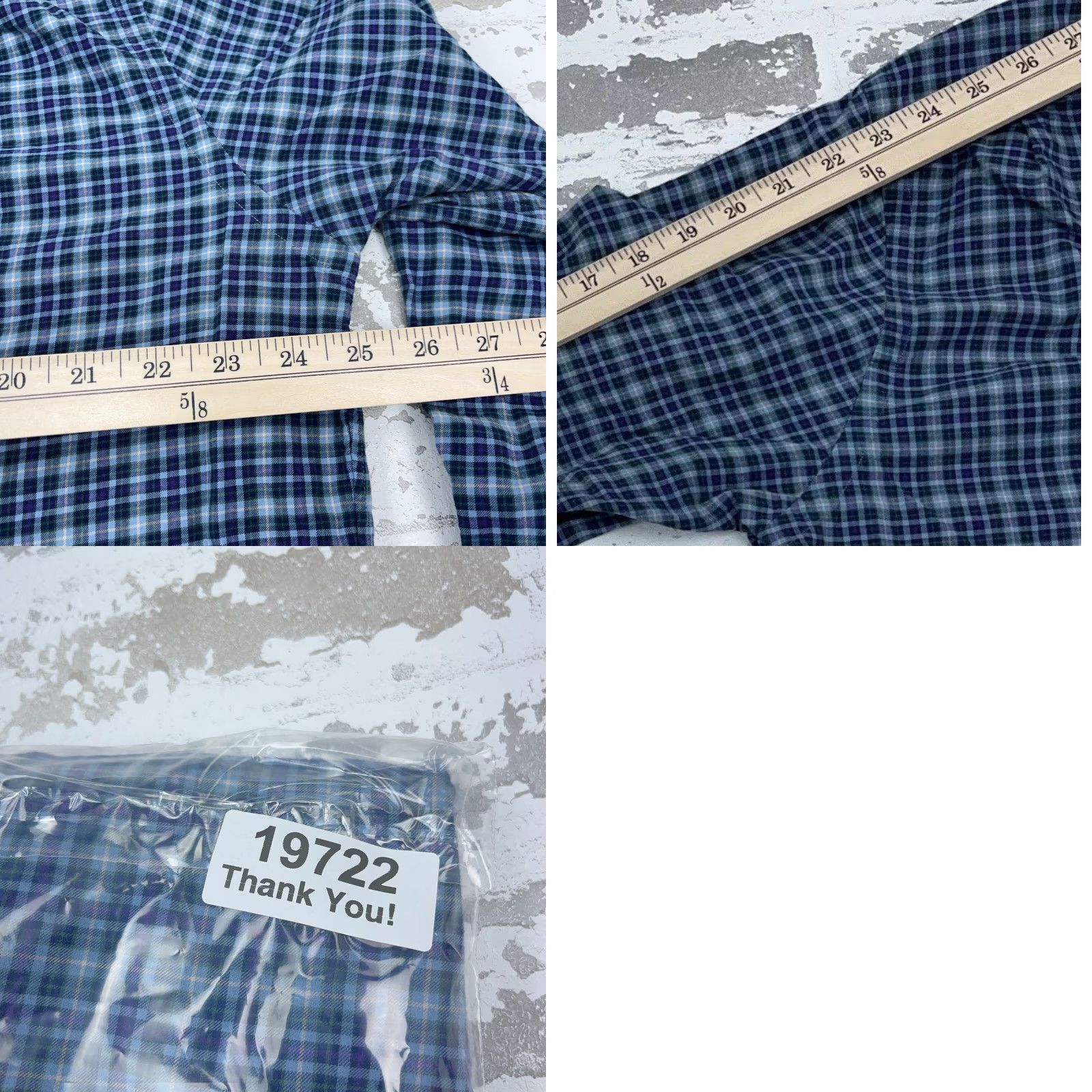 Polo Ralph Lauren Polo Ralph Lauren Shirt Men XL Blue Purple Button Up Lightweight Flannel Dress Size 46R - 8 Thumbnail