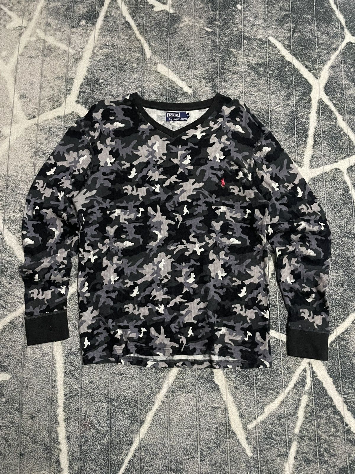 Polo Ralph Lauren POLO RALPH LAUREN CAMO SWEATSHIRT V NECK Size US L / EU 52-54 / 3 - 1 Thumbnail